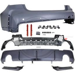 Paraurti posteriore per BMW Serie 3 G20 pack M Performance 6 fori radar