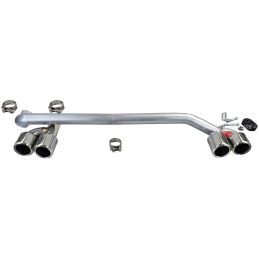 Duplex tailpipes for BMW 3 Series F30 F31 Pack M - Chrome