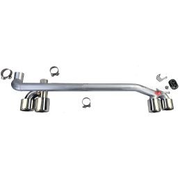 Duplex tailpipes for BMW 3 Series F30 F31 Pack M - Chrome