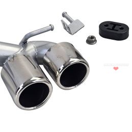 Duplex tailpipes for BMW 3 Series F30 F31 Pack M - Chrome