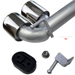 Duplex tailpipes for BMW 3 Series F30 F31 Pack M - Chrome