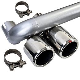 Duplex tailpipes for BMW 3 Series F30 F31 Pack M - Chrome