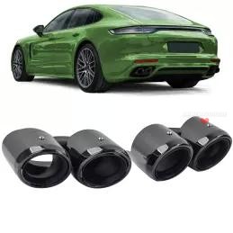 Dual black exhaust tips for Porsche Panamera 971