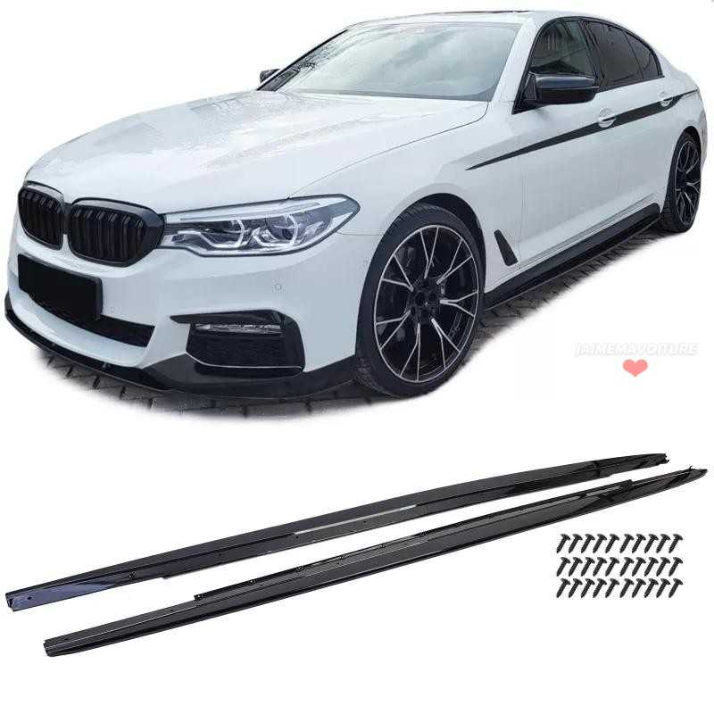 Extension bas de caisse noir brillant pour BMW Série 5 G30 G31