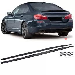 Extensions de Bas de Caisse en Noir Brillant pour BMW Série 5 F10 F11 (2010-2017)