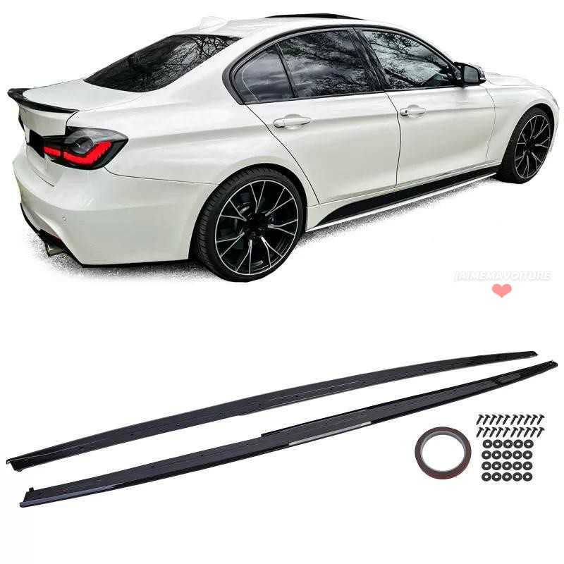 Extensiones de umbral en negro de alto brillo para BMW Serie 3 F30 F31