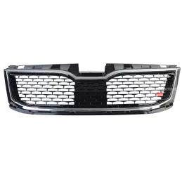 Chroom Zwarte Sportgrille voor Skoda Octavia 5E Facelift 2017-2020