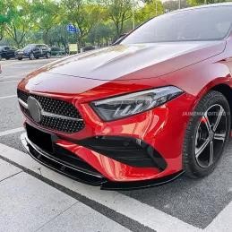 Gloss black front spoiler in Sport look for Mercedes A-Class W177