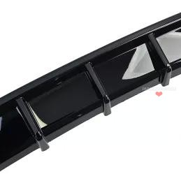 Achterste diffuser in hoogglans zwart voor BMW 6 Reeks F12 F13 F06 640d 640i (2011-2018)