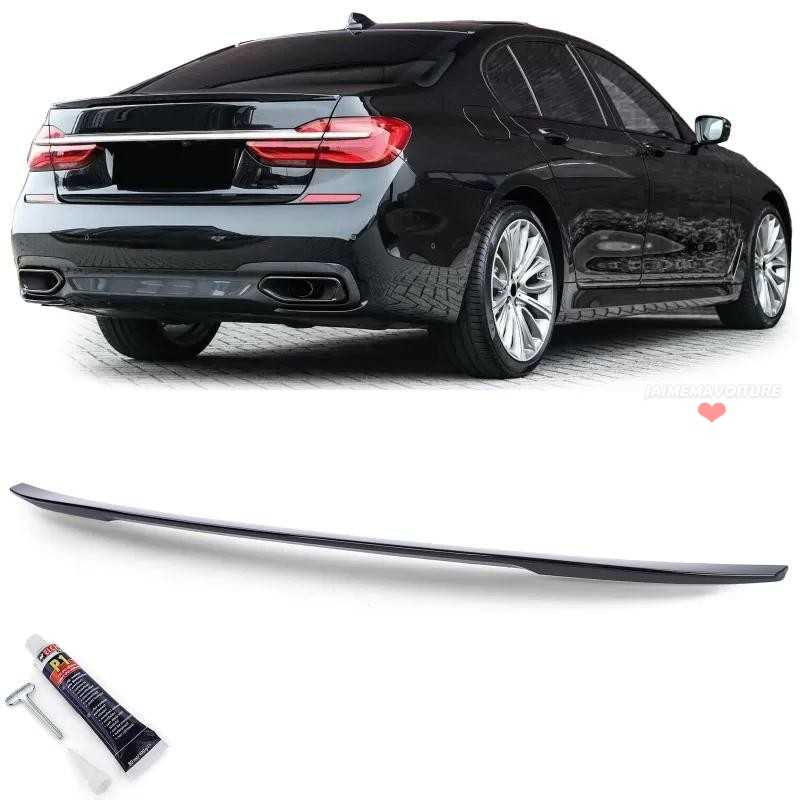 Spoiler negro brillante para BMW Serie 7 G11 G12 2014-2017