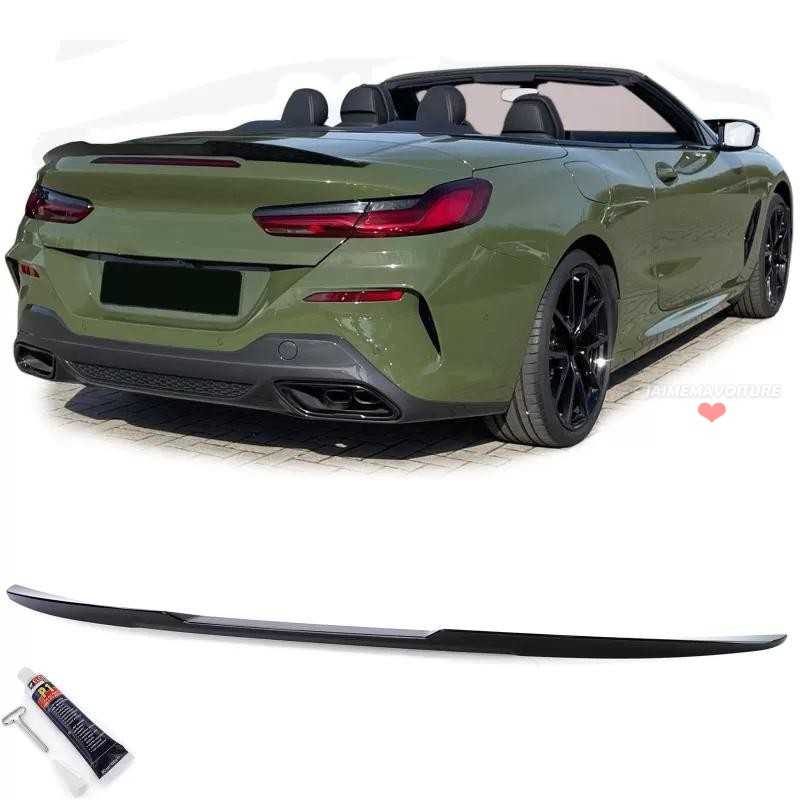 Sportspoiler Briljant Zwart voor BMW 8 Reeks G14 F91 Cabrio