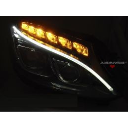 Black LED headlights for Mercedes C-Class W205 2014-2018