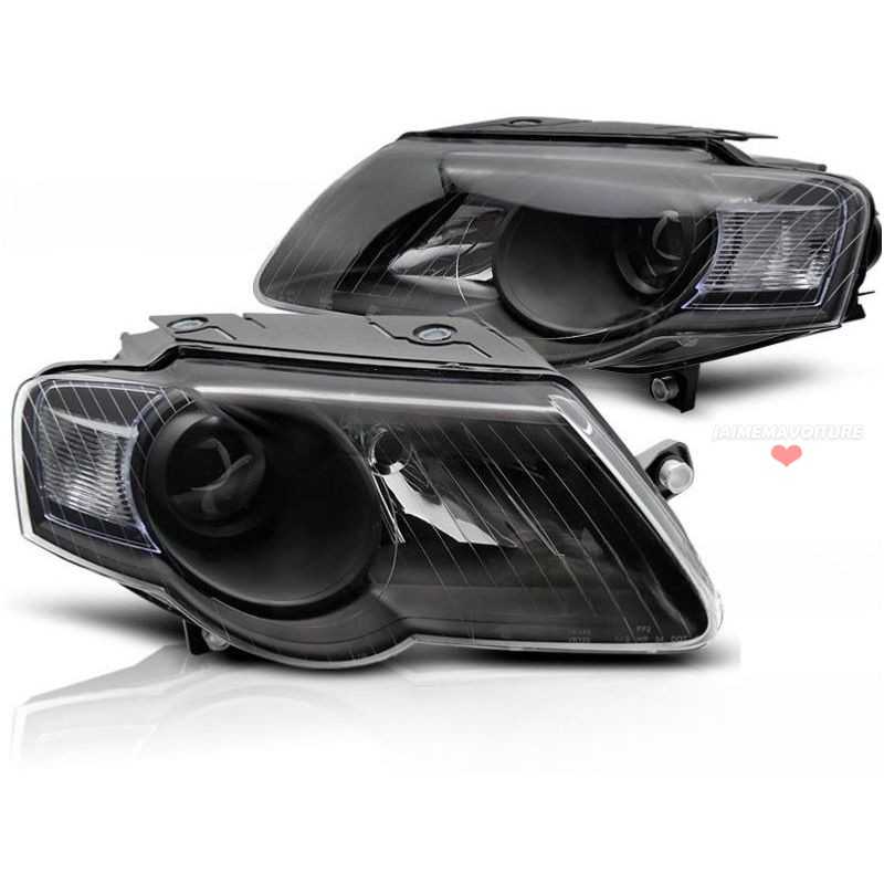 BLACK headlights for VW Passat 3C 2005-2010