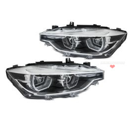 3D LED front headlights xenon tuning look BMW 3 Series 2011-2015