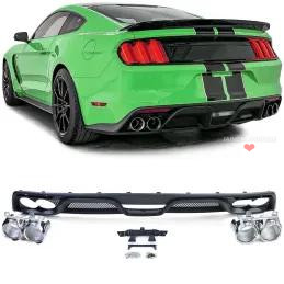 Look Shelby GT350 diffuser with dual outlets for Ford Mustang 6