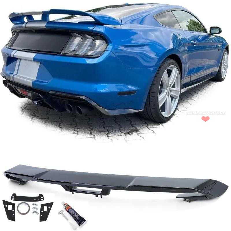 Gloss black Sport Performance spoiler for Ford Mustang Coupé 2014-2020