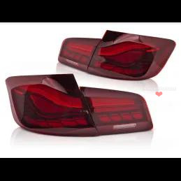 BMW 5 Series F10 dynamic sequential turn signal OLED tail lights