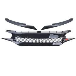 No Logo Black Type R-grill för Honda Civic FK 2016-2020