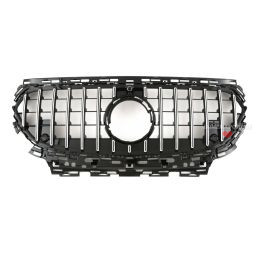 Kühlergrill Panamericana für Mercedes E-Klasse W214 S214 X214 - Schwarz Chrom