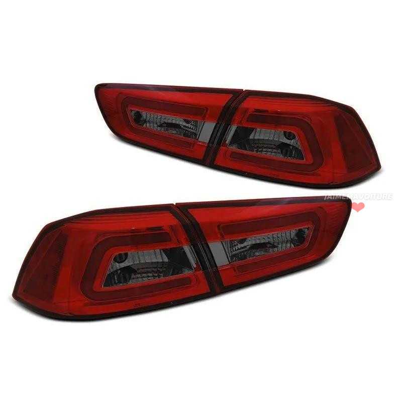 BAR LED tail lights for Mitsubishi Lancer 8 - Smoked Red