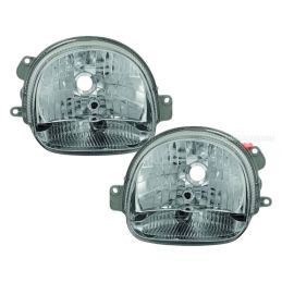 Frentes de faros negra Renault Twingo