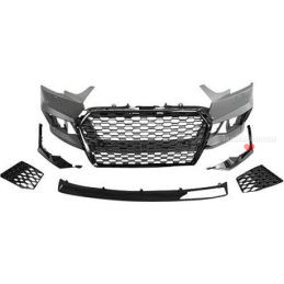 Front bumper RS4 look for Audi A4 2015-2019 - Black grille