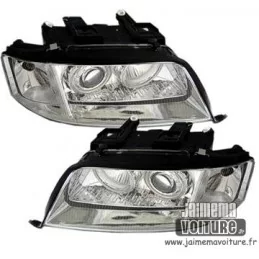 Front headlights angel eyes Audi A6 1997-1999