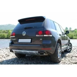 Double outputs chrome VW Touareg exhaust alu