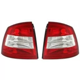 Opel Astra G Achterlichten rood en wit
