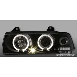 Fuego Angel eyes BMW E36 negro frentes