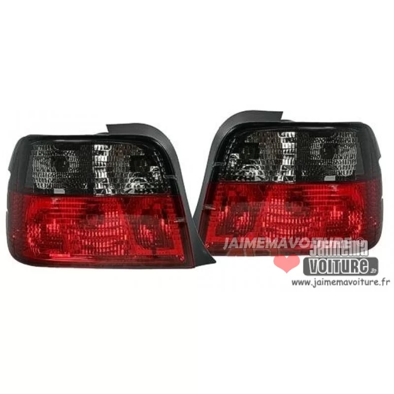 Luces traseras rojo BMW E36 Compact negro