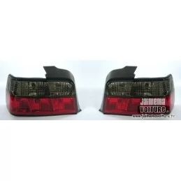 BMW E36 Crystal black red rear lights