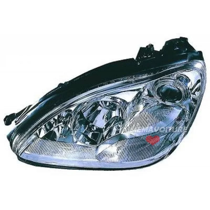 Paar XENON koplampen in chroom voor de Mercedes S-klasse W220 van 1998 tot 2005