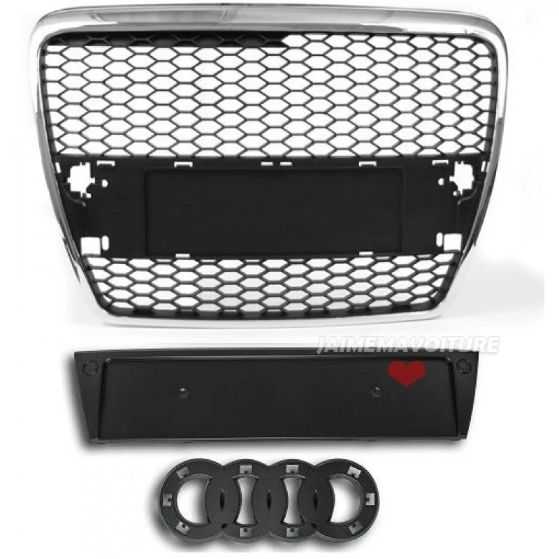 RS6 svart kromgrill Audi A6