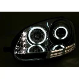 Precio de faros delanteros Angel CCFL LED Golf 5 cromo