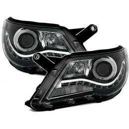 Front headlights angel eyes CCFL LED VW Tiguan black price