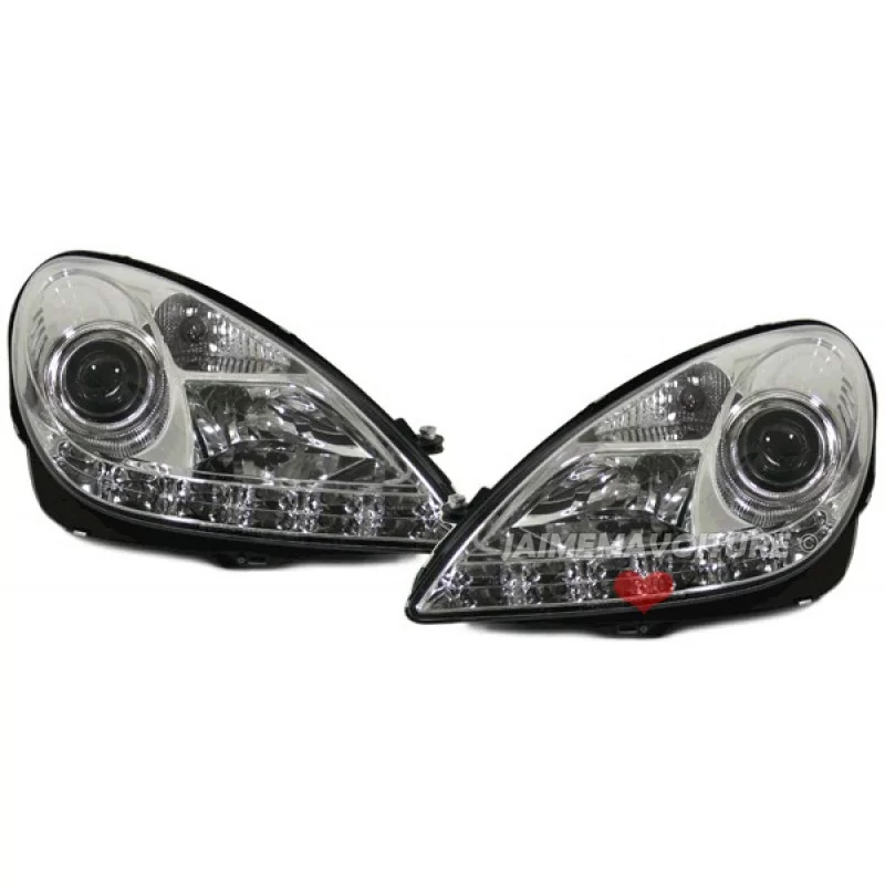 Headlights front xenon led Mercedes SLK R171 Chrome 5987