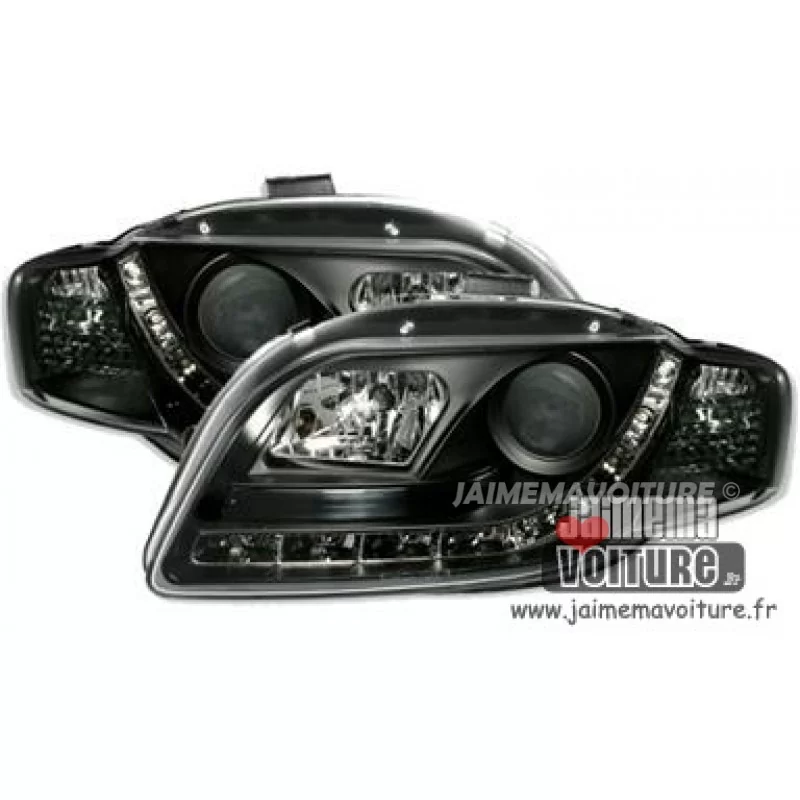 Fari anteriori a LED Audi A4 B7 nero