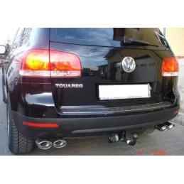 Dubbla 2x2 kromade uttag VW Touareg tuning