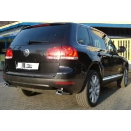 Dubbele chromen uitlaten VW Touareg tuning