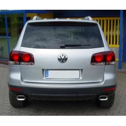 Dubbele chromen uitlaten VW Touareg tuning