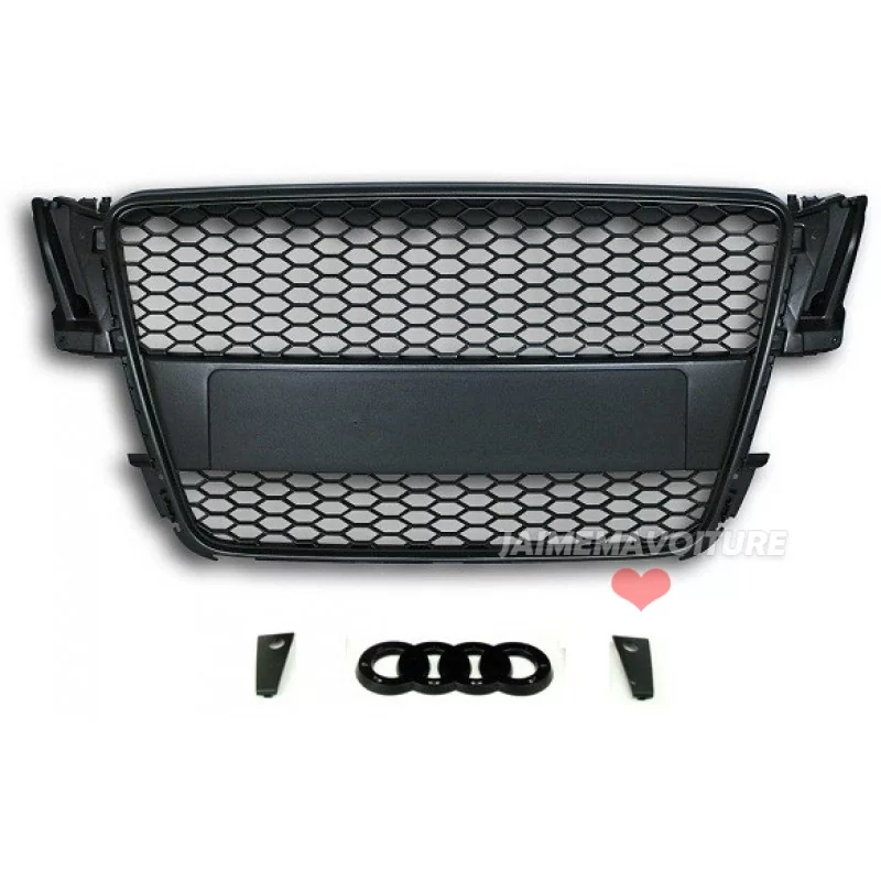 Zwarte Audi grille look RS5 Audi A5 2007 2008 2009 2010 2011