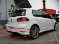 Spoiler pare choc arrière golf 6