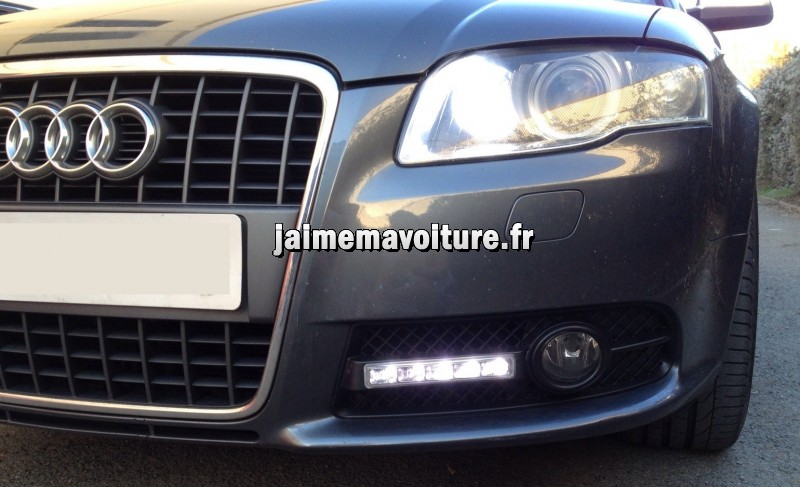 Installation des feux de jour / diurnes led sur Audi A4 SLINE